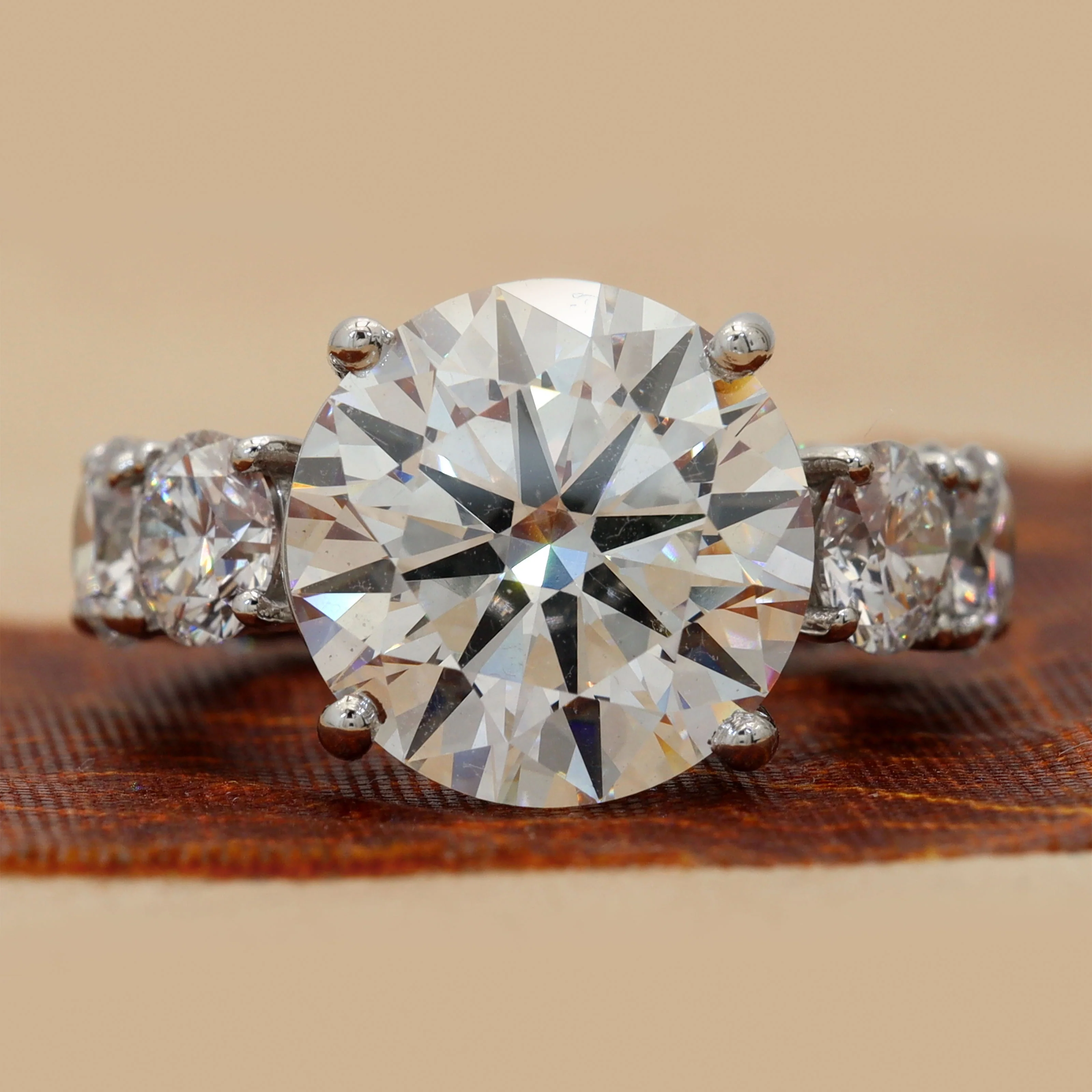 13 Carat Round Cut Diamond Eternity Band by Gemone Diamond