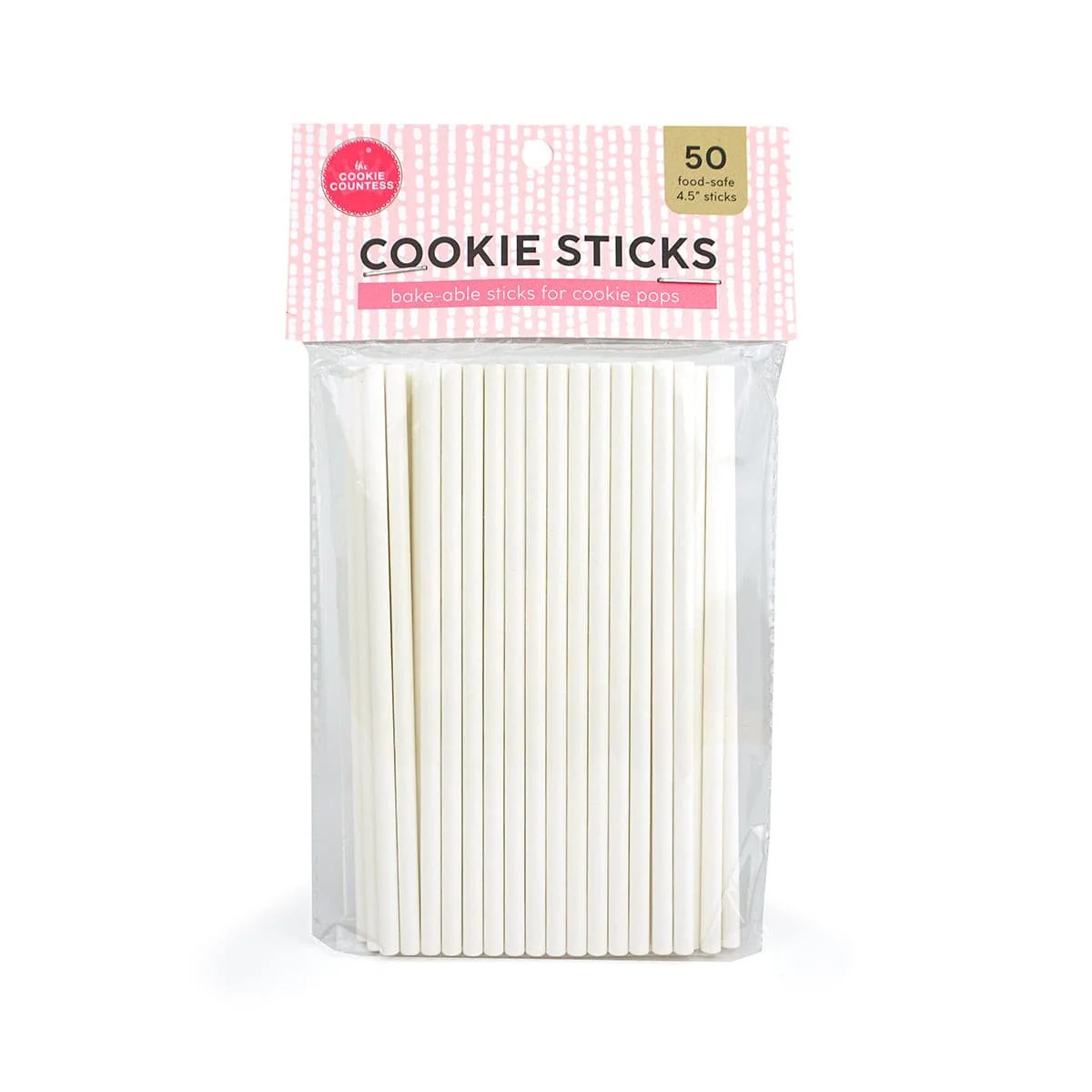 Bâtonnets à biscuits de The Cookie Countess, paquet de 50