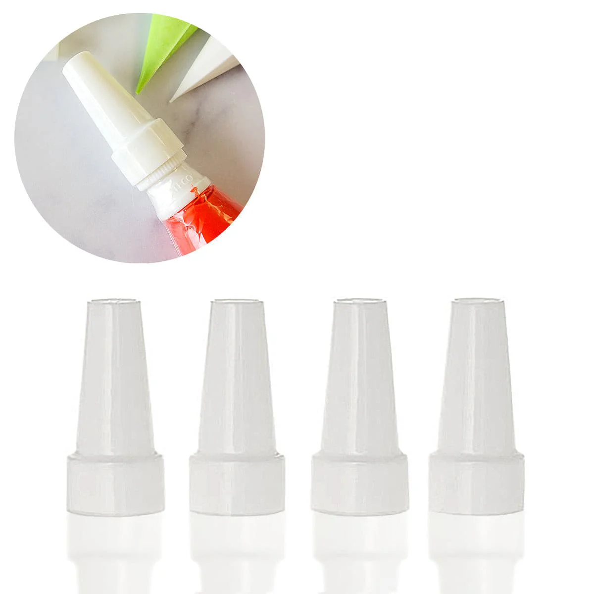 Couvre-tubes pour embouts de poche à douille - Lot de 4