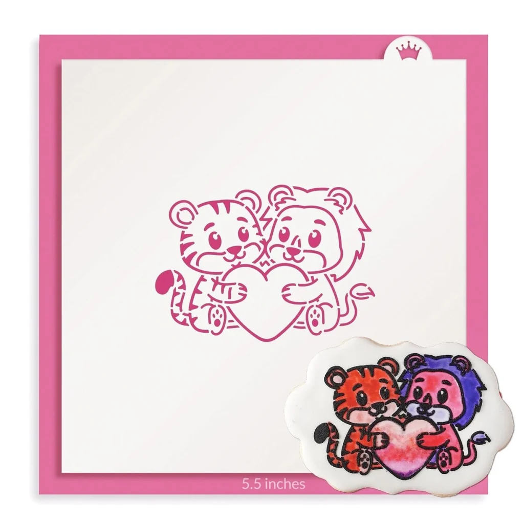 Big Cat Love PYO Stencil by The Cookie Countess — Kitchen Gadgets