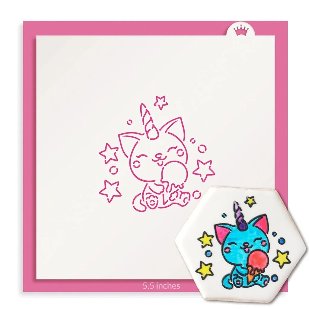 Ice Cream Cat Unicorn PYO Stencil — Kitchen Gadgets