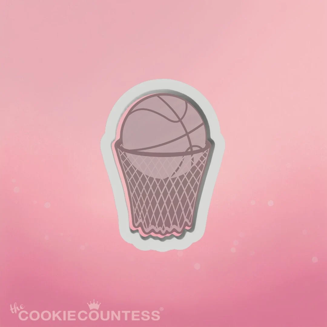Basketball with Rim Cookie Cutter