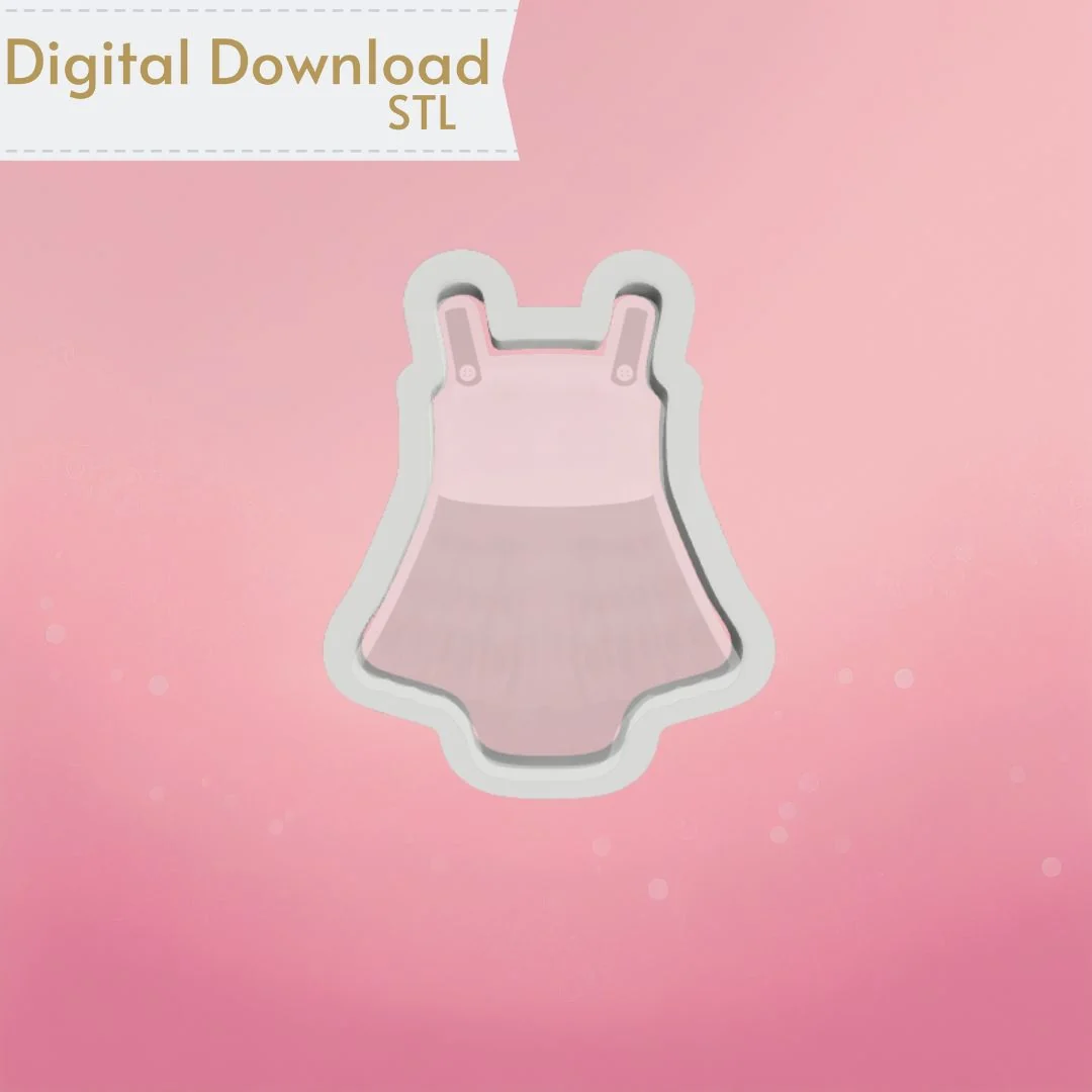 Baby Summer Dress Cookie Cutter STL