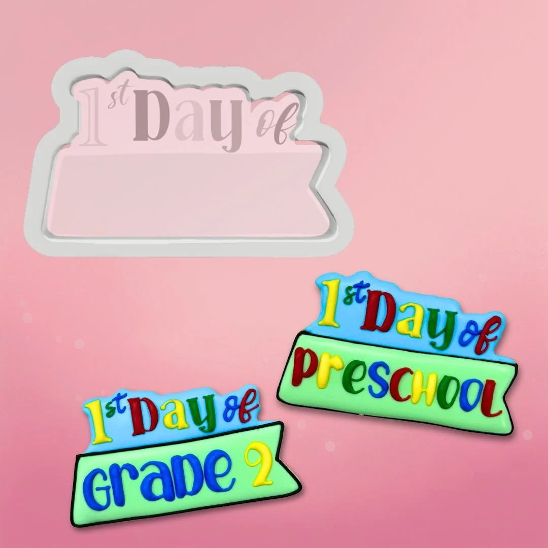 1st Day of School Plaque Cookie Cutter