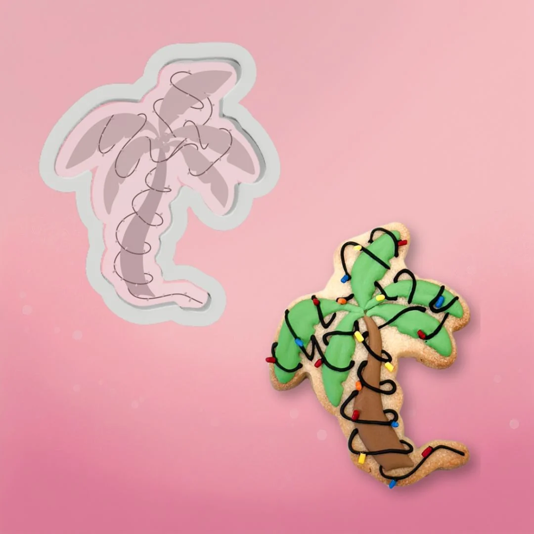 Palm Tree with Lights Cookie Cutter
