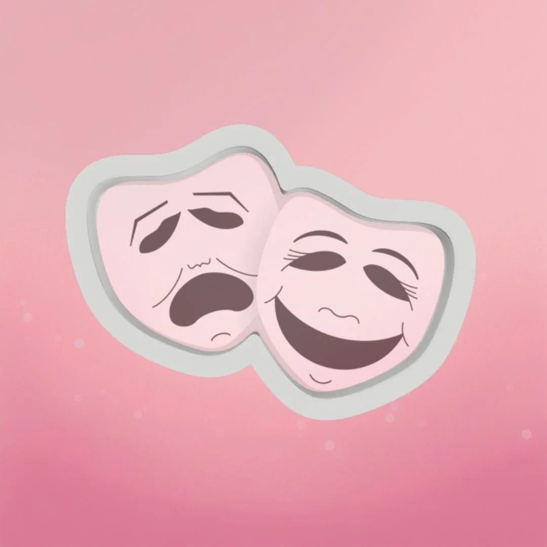Theater Masks Cookie Cutter