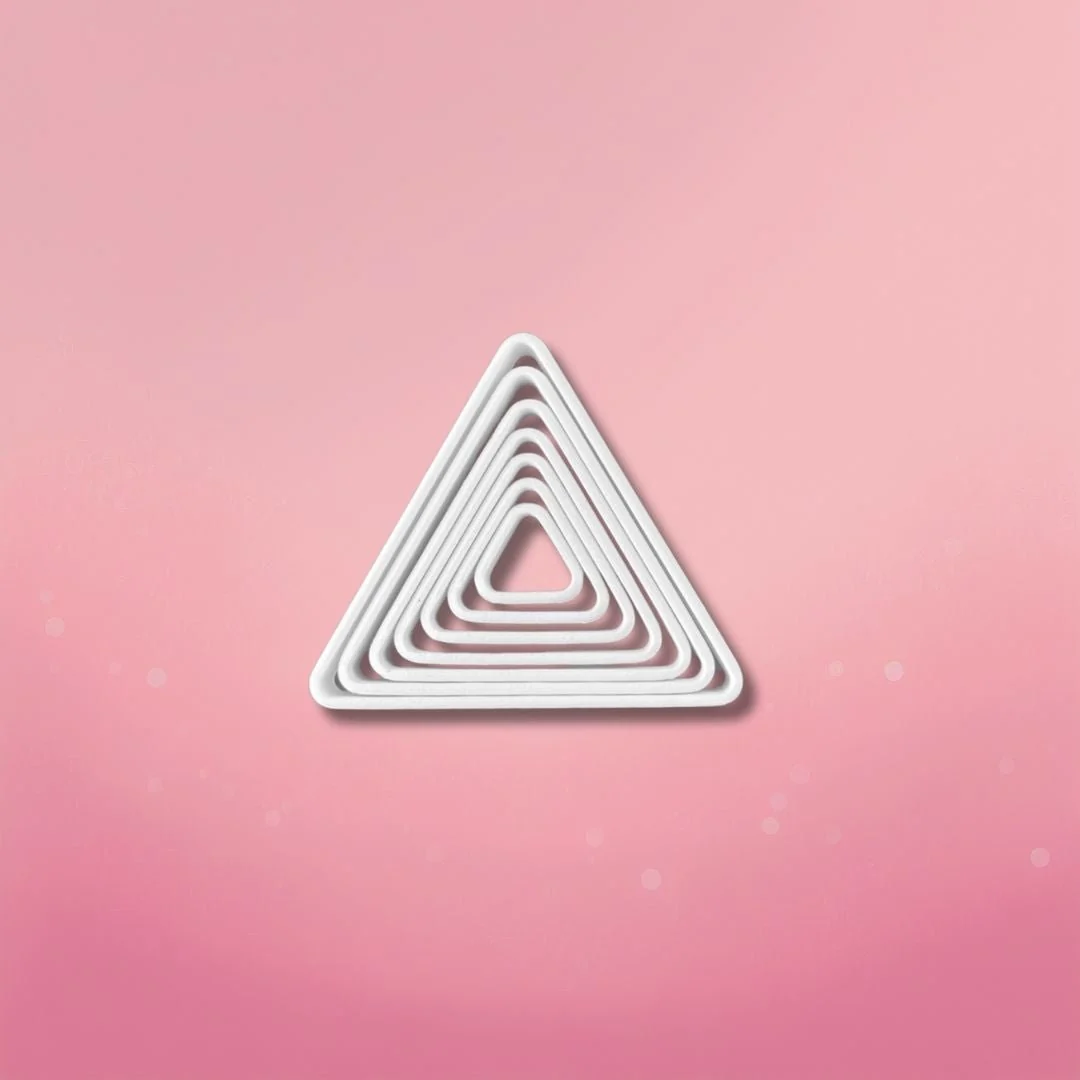 7pc Triangle Cookie Cutter Set