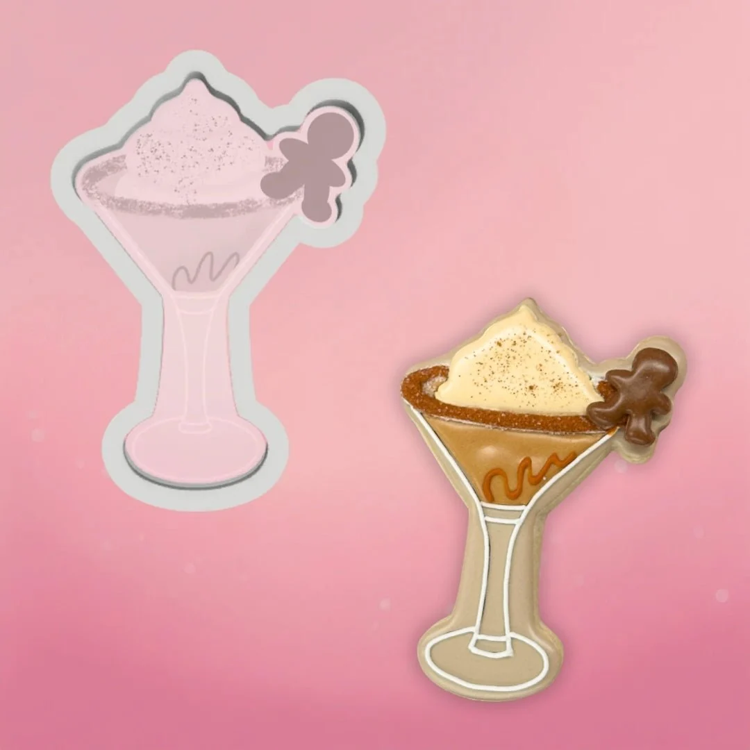 Christmas Cocktails Cookie Cutters Set by The Cookie Countess — Kitchen Gadgets