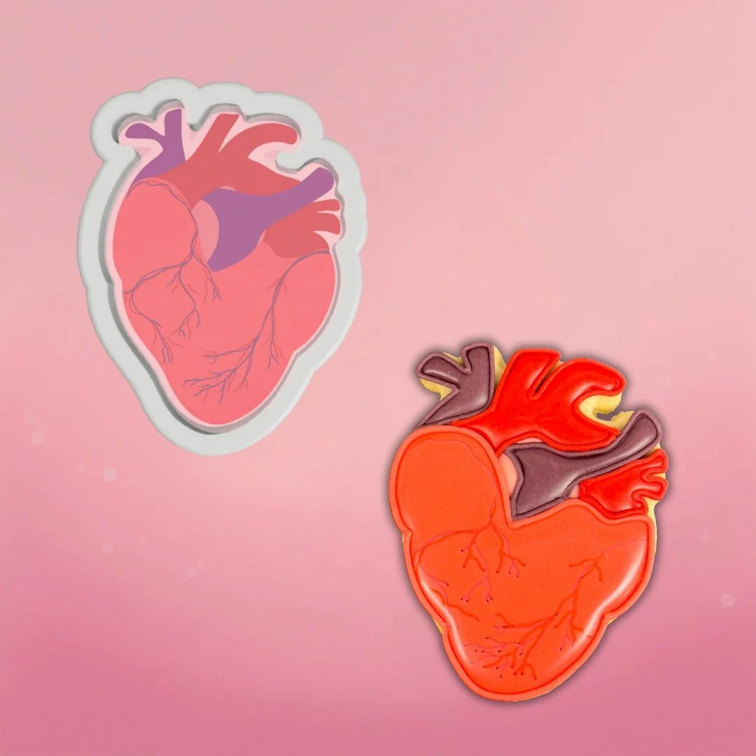 Anatomical Heart Cookie Cutter by The Cookie Countess — Kitchen Gadgets