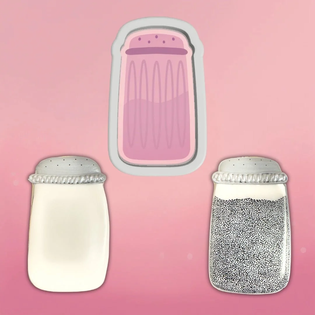 Salt/Pepper Shaker Cookie Cutter by The Cookie Countess