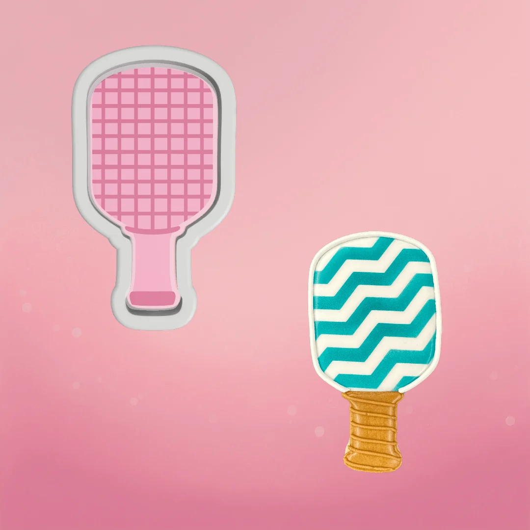 Emporte-pièce en forme de raquette de pickleball par The Cookie Countess — Gadgets de cuisine