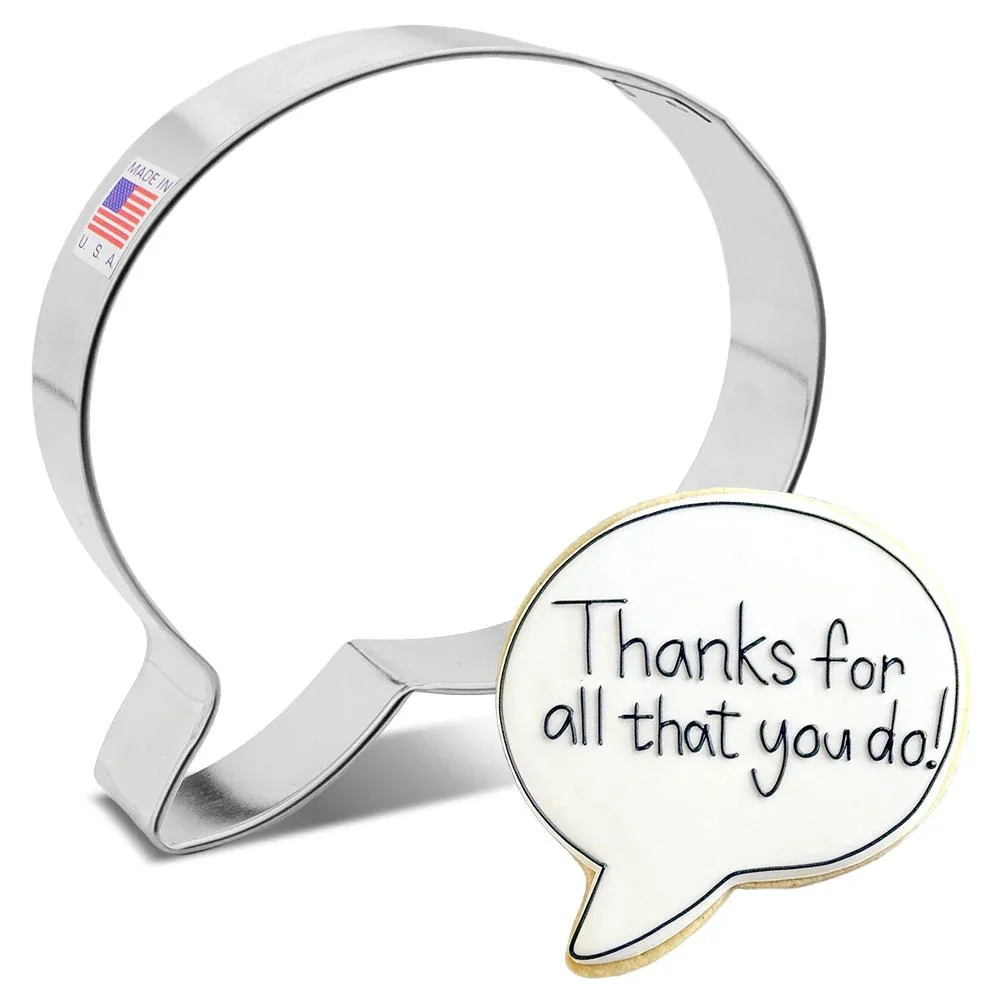 Ann Clark Speech Bubble Cookie Cutter 4.5