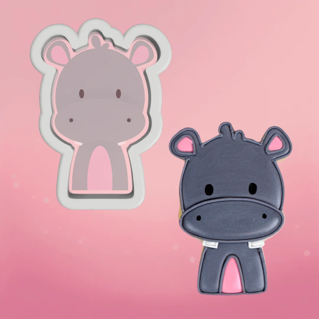 Hippo Cookie Cutter by The Cookie Countess