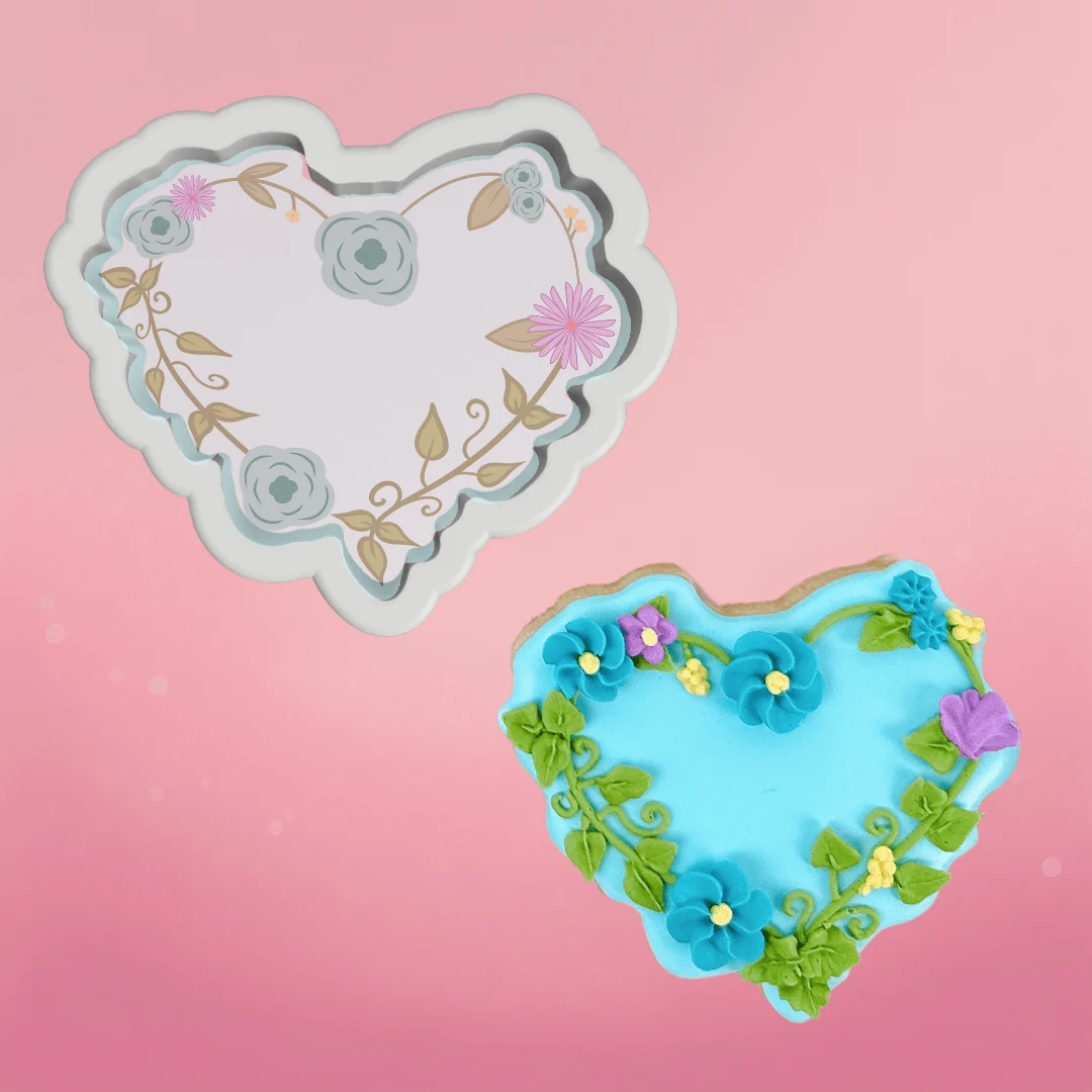 Floral Heart Cookie Cutter by The Cookie Countess — Kitchen Gadgets
