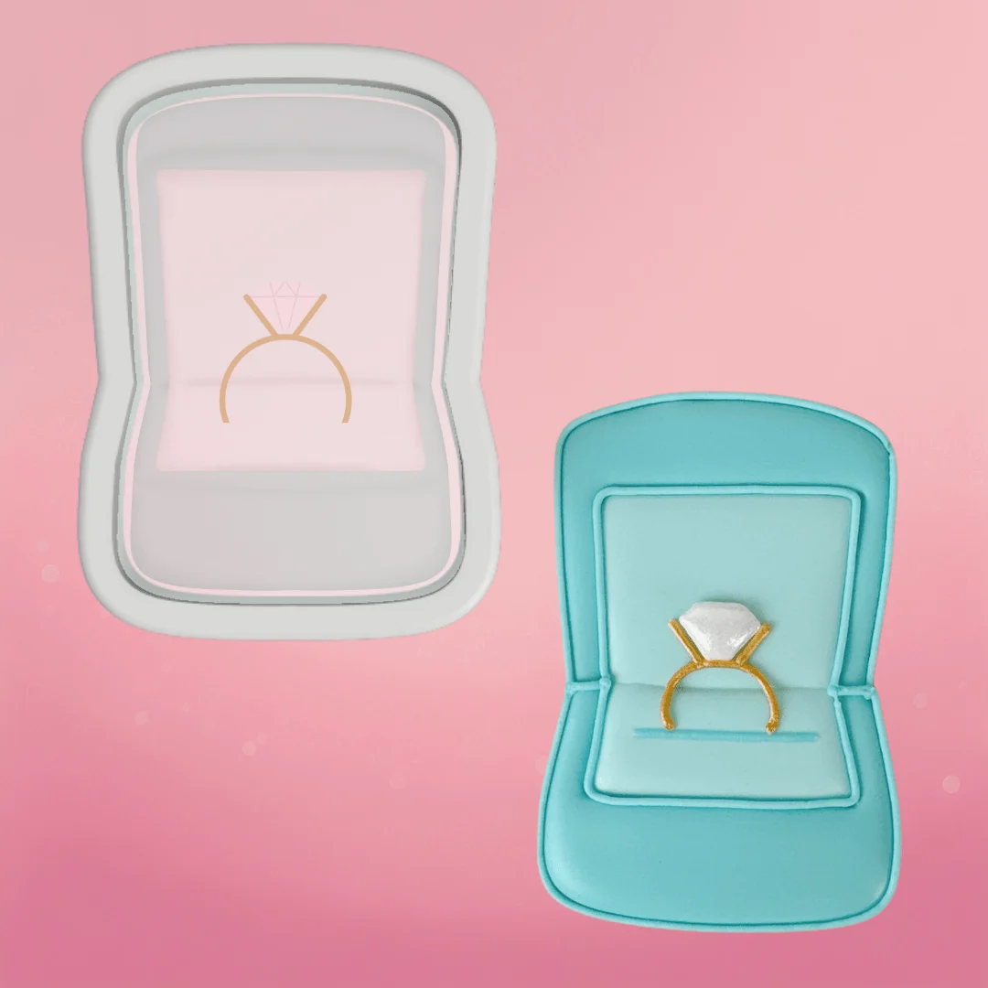 Emporte-pièce en forme de boîte à anneau par The Cookie Countess