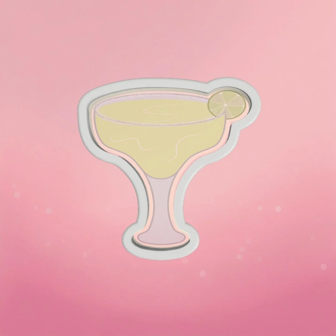 Margarita Glass Cookie Cutter by The Cookie Countess — Kitchen Gadgets
