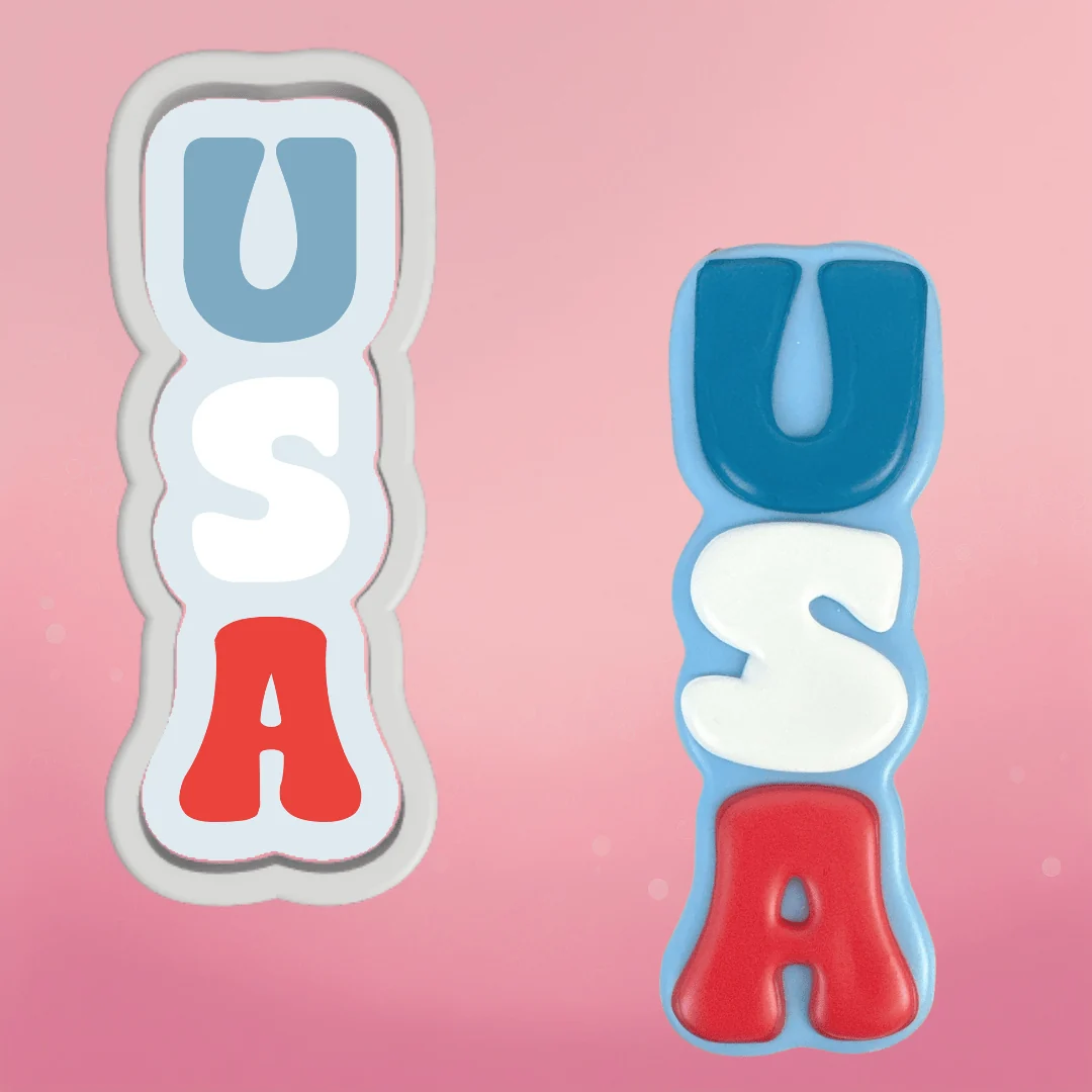 USA Vertical Plaque Cookie Cutter by The Cookie Countess — Kitchen Gadgets
