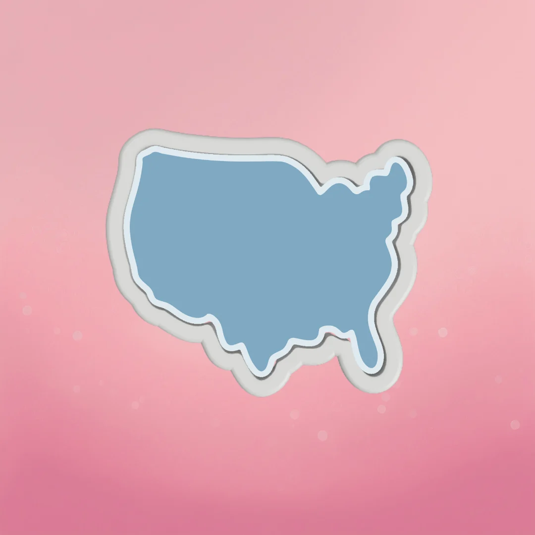 Emporte-pièce Carte des États-Unis par The Cookie Countess — Gadgets de cuisine