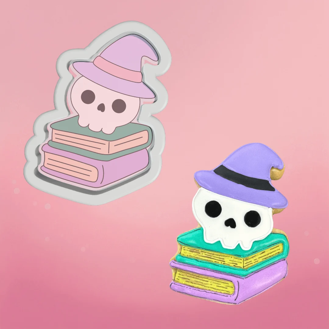 Emporte-pièce Cute Skull sur Livres — Gadgets de cuisine
