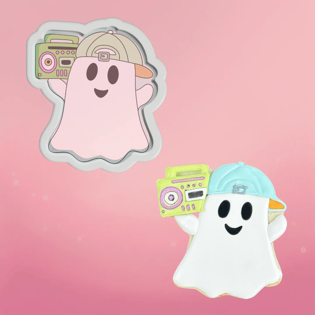 Groovy Ghost Cookie Cutter by The Cookie Countess