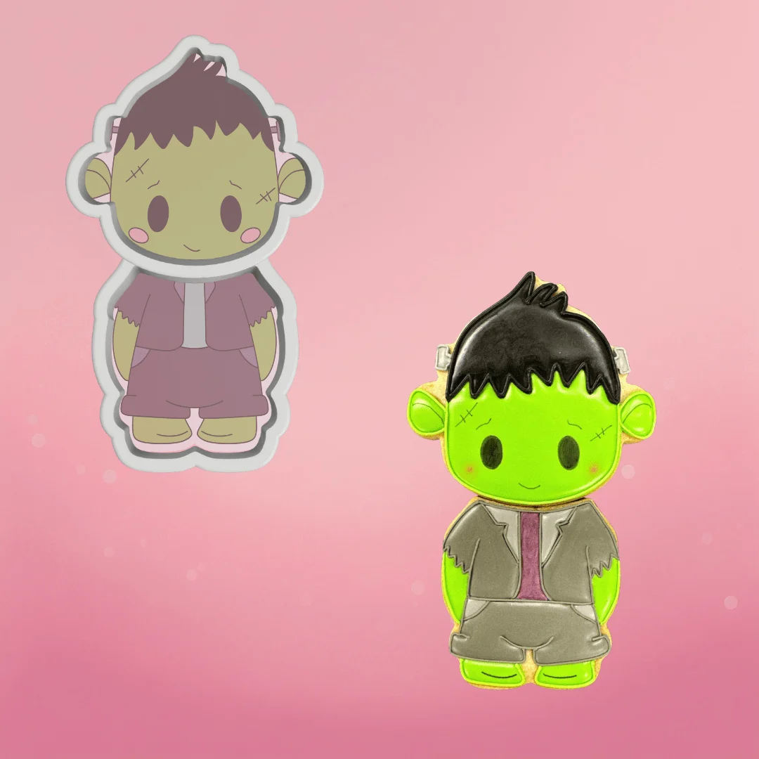 2pc Frankenstein Cookie Cutter Set