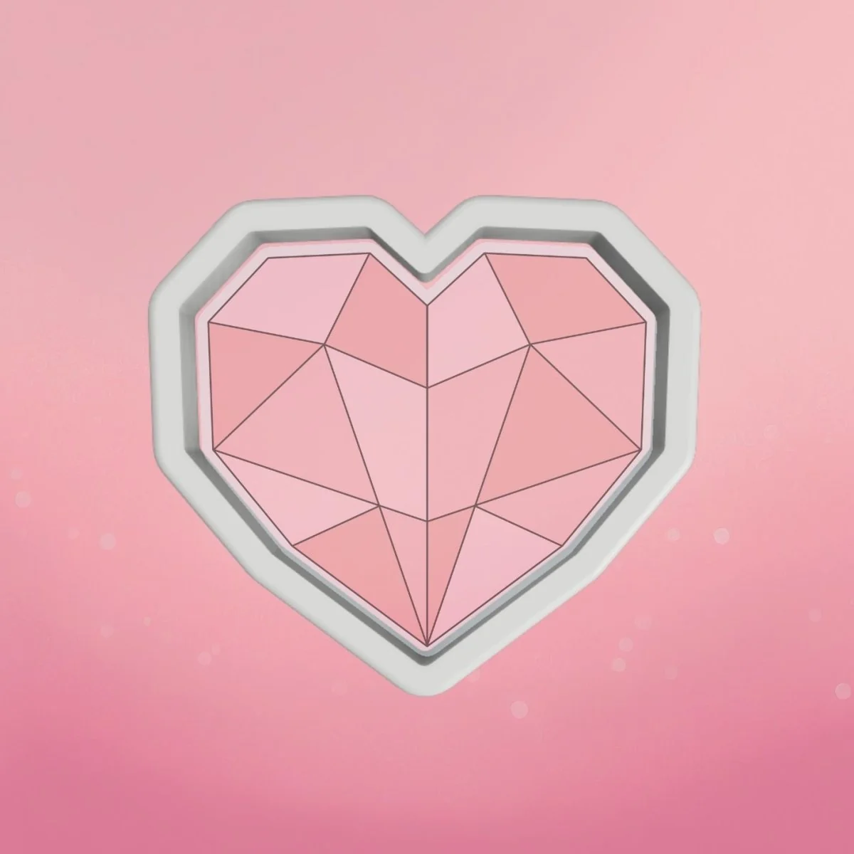 Geometrical Heart Cookie Cutter by The Cookie Countess — Kitchen Gadgets