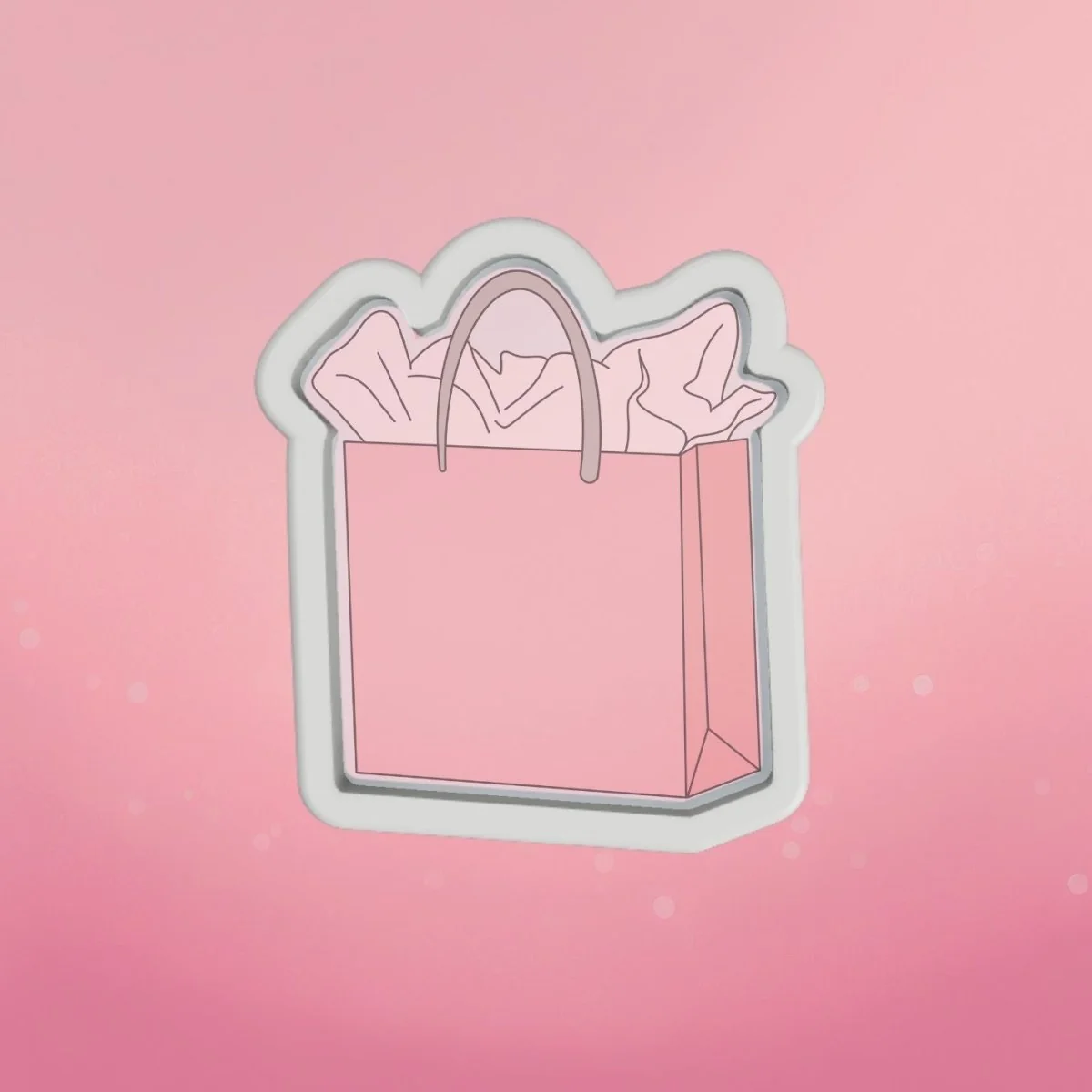 Gift Bag Cookie Cutter by The Cookie Countess