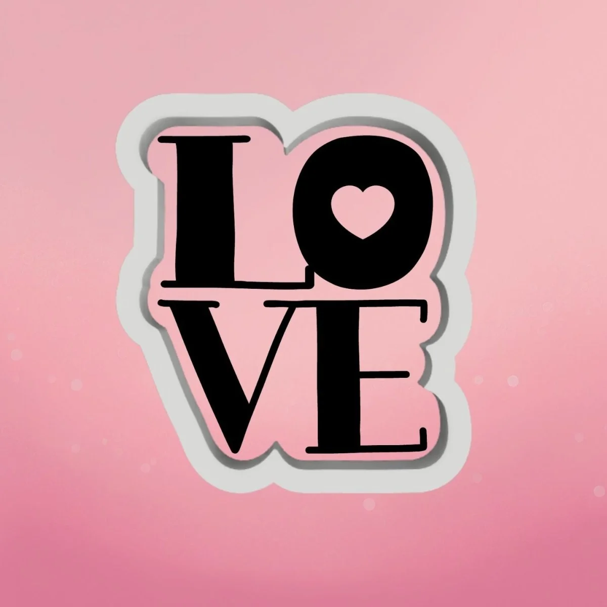 Squared LOVE Cookie Cutter by The Cookie Countess — Kitchen Gadgets