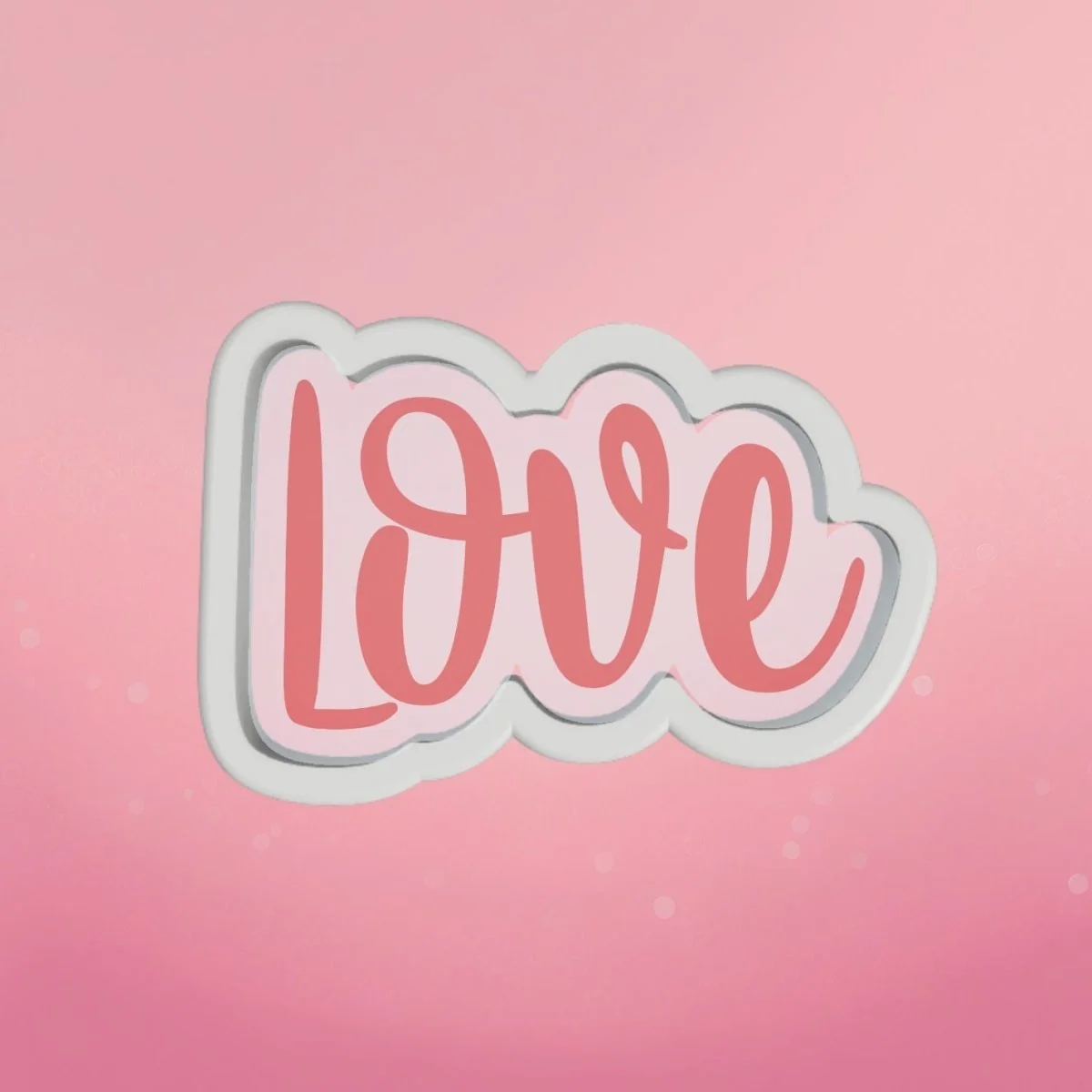 Loopty LOVE Cookie Cutter by The Cookie Countess