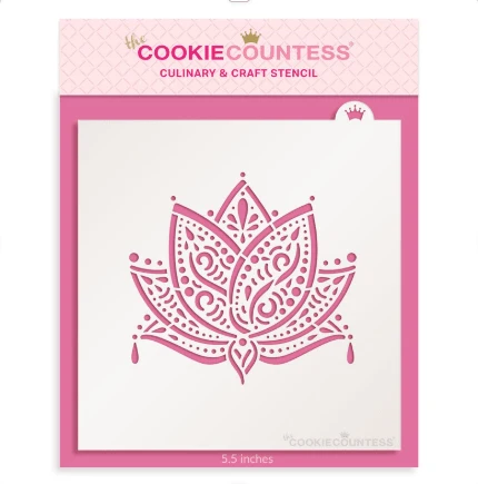Lotus Flower Stencil by The Cookie Countess — Kitchen Gadgets