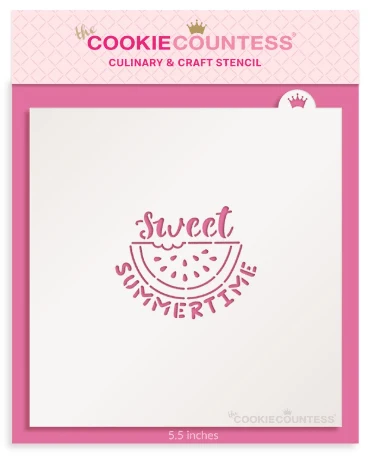 Sweet Summertime Stencil by The Cookie Countess — Kitchen Gadgets