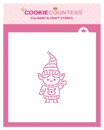 Little Elf PYO Stencil by The Cookie Countess — Kitchen Gadgets