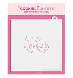 Football Plays Stencil by The Cookie Countess