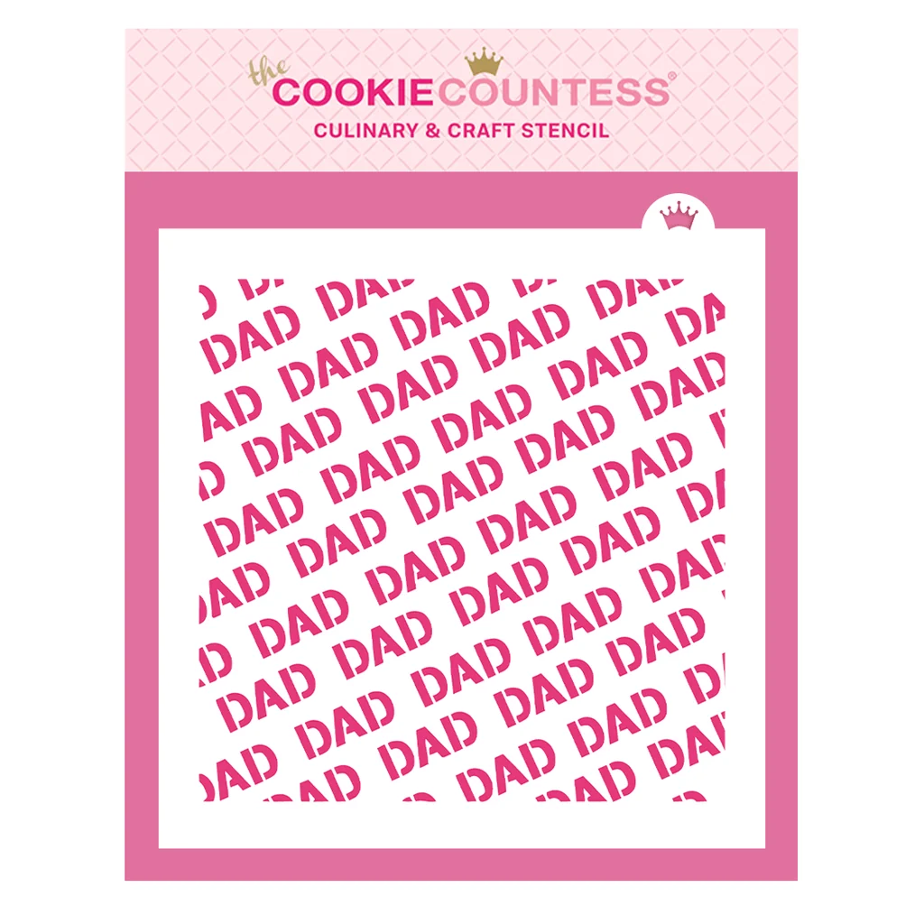 Dad Repeat Stencil by The Cookie Countess — Kitchen Gadgets