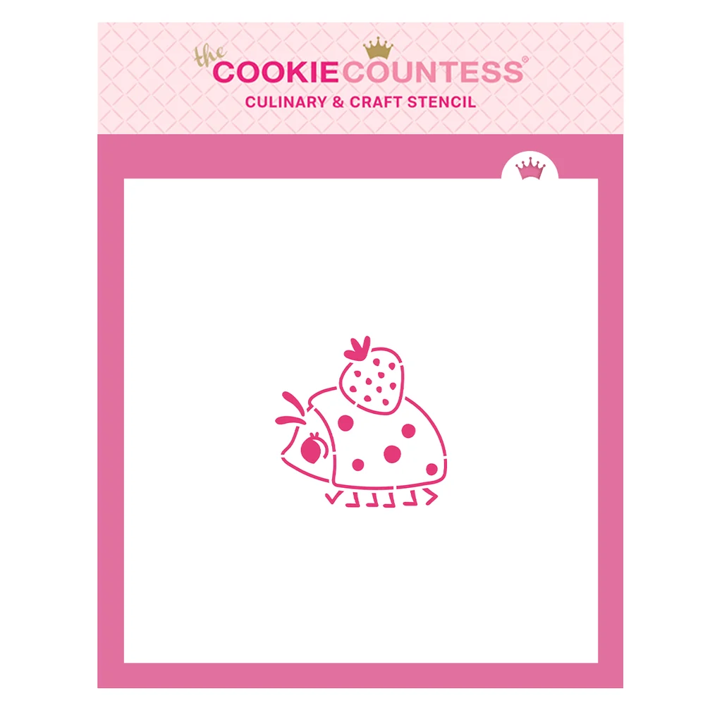 Pochoir PYO Coccinelle par The Cookie Countess