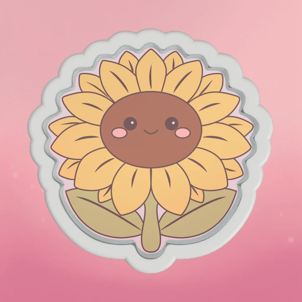 Sunflower Cookie Cutter by The Cookie Countess