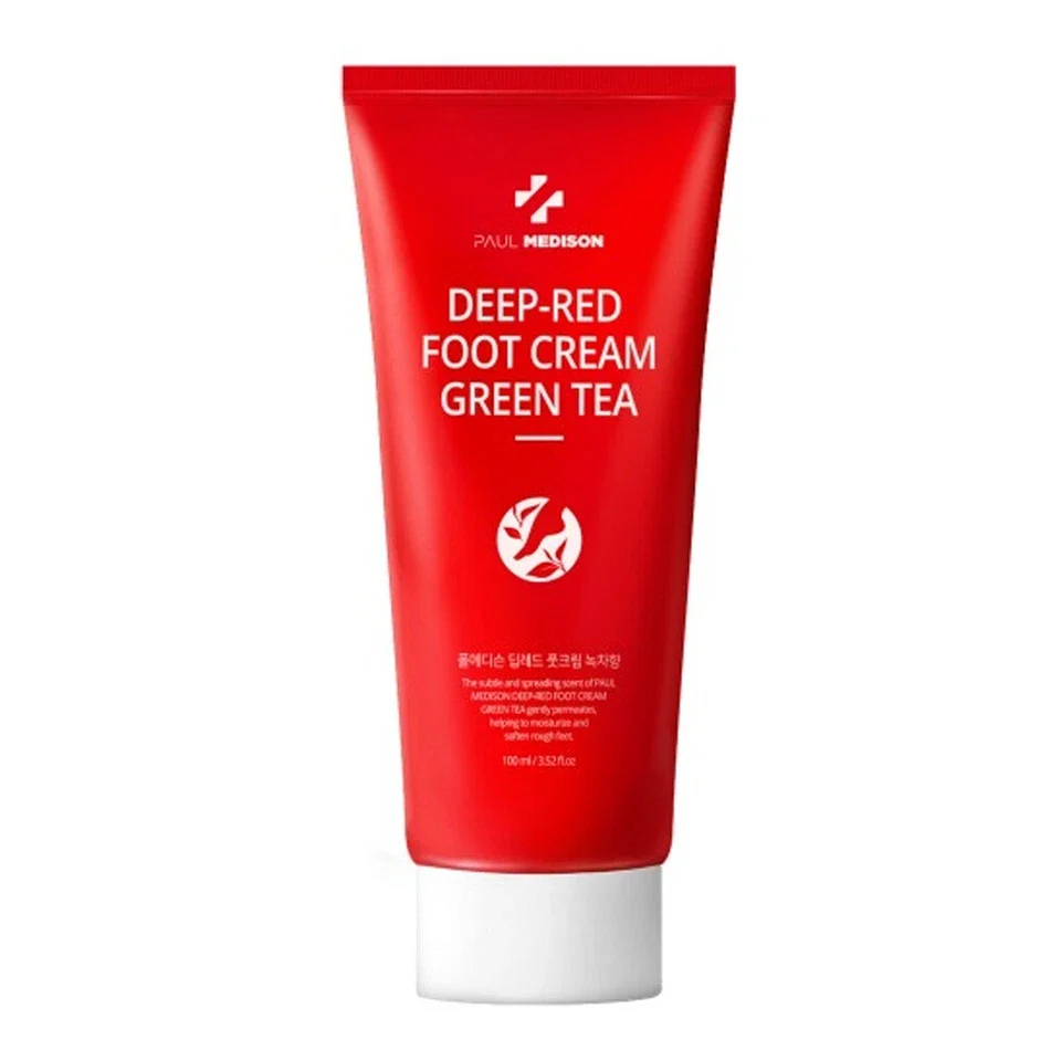 Paul Medison Crème pour les pieds rouge profond au thé vert 100 ml — Soin des pieds