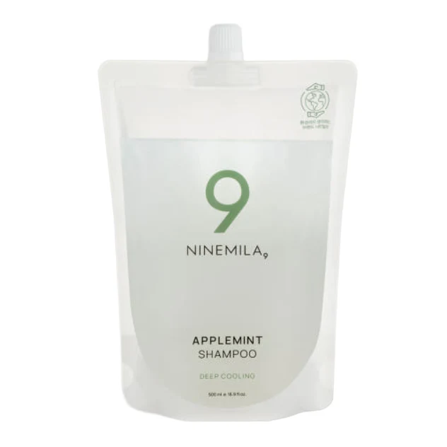 NINEMILA Pochette de recharge de shampoing à la pomme et à la menthe 500 ml