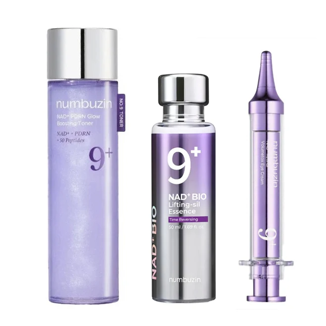 Ensemble de pinceaux de maquillage Numbuzin No.9 - 3 types — Ensemble de pinceaux de maquillage