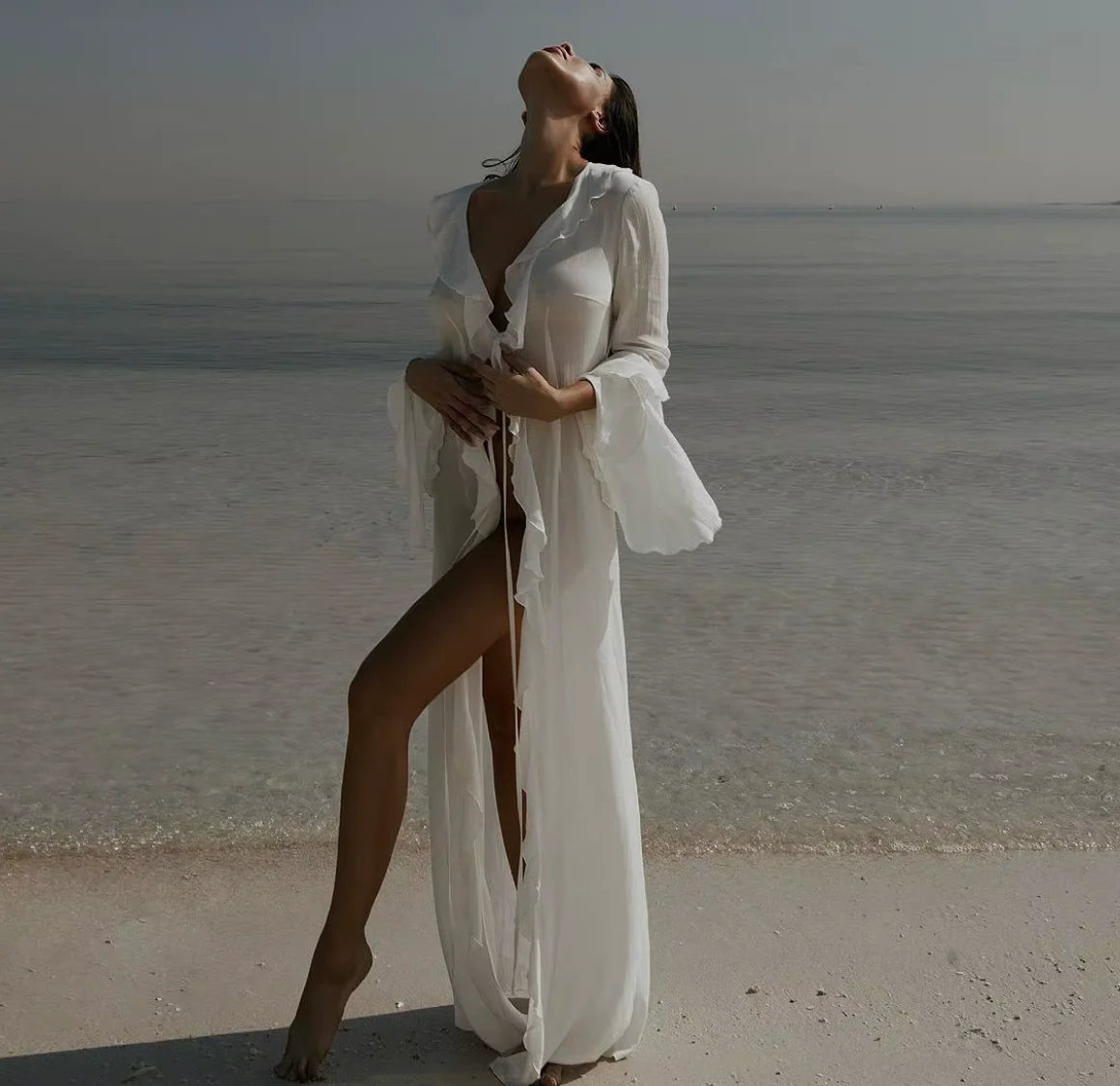 Haut Long Sheer Ruffle Johan