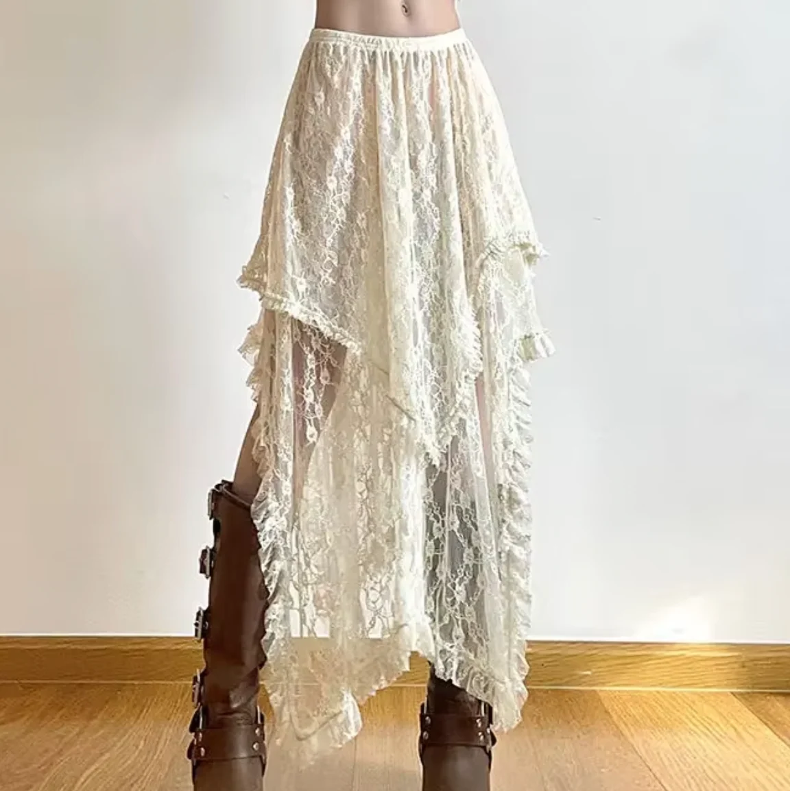 FBGGYSDP Rachel Lace Maxi Skirt