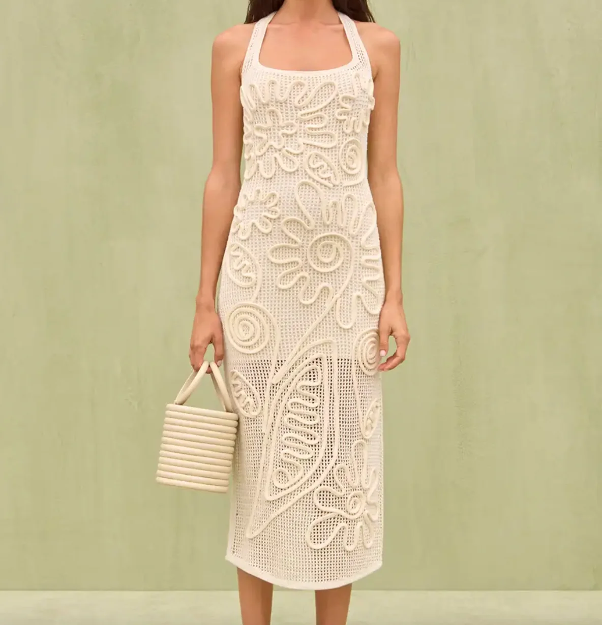 JEM Crochet Floral Midi Dress — Womens Dresses