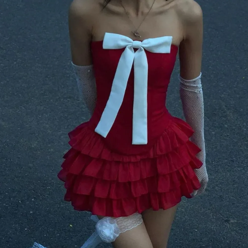 FBGGYSDP Loli Ruffle Bow Dress