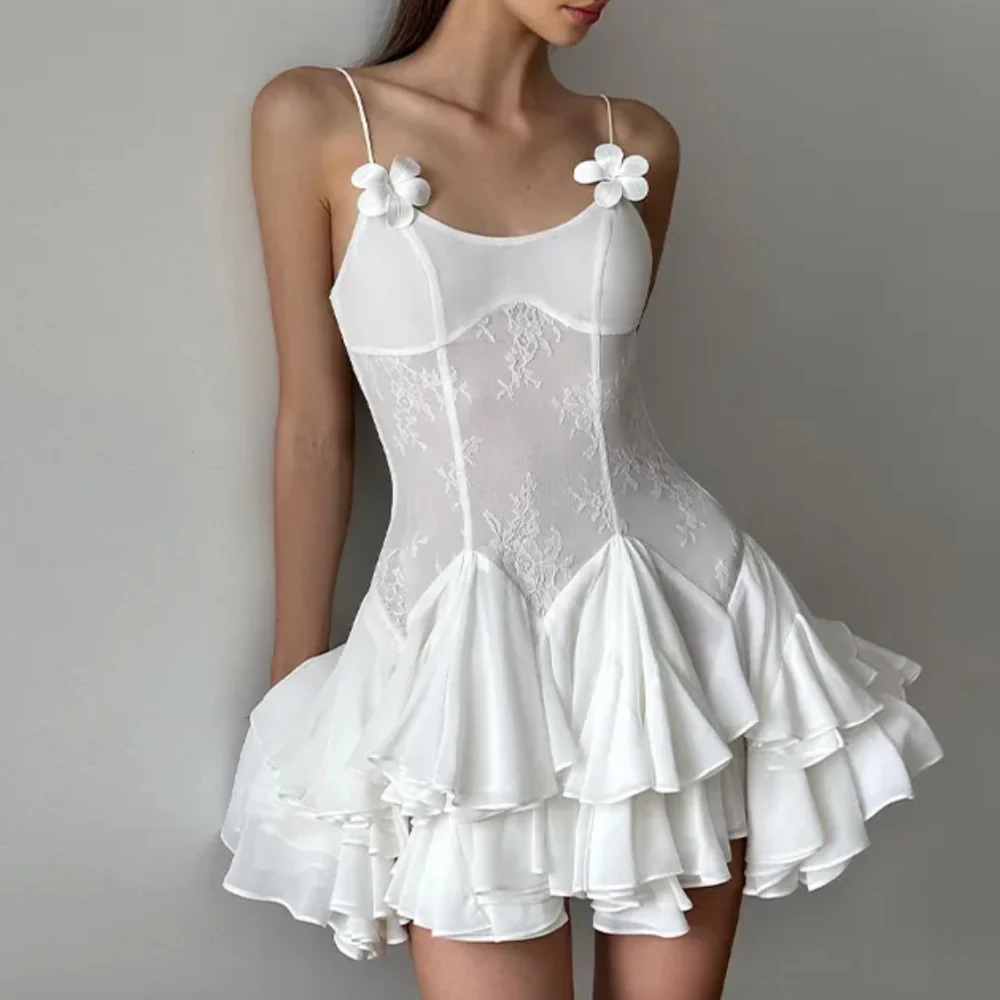 Xeni Ruffle Mini Dress by FBGGYSDP