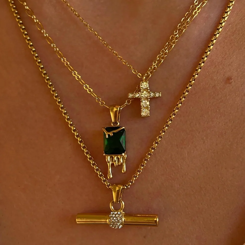 Collier de charme Alice en or plaqué 18K FBGGYSDP — Collier Plaqué Or