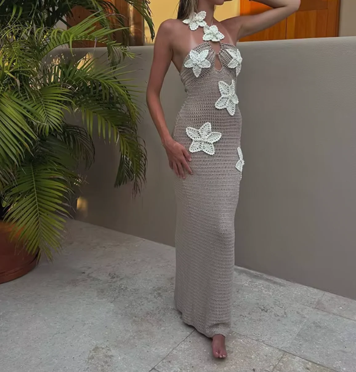 Robe en Crochet Florale Amanda par FBGGYSDP — Robes pour femmes