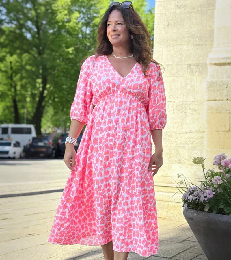 Robe Mira avec Belle Imprimé — Robes pour femmes
