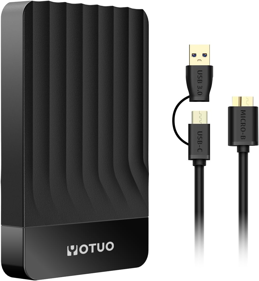 Disque Dur Externe Portable YOTUO 500 Go USB 3.0 pour PC et Jeux — Disque dur externe