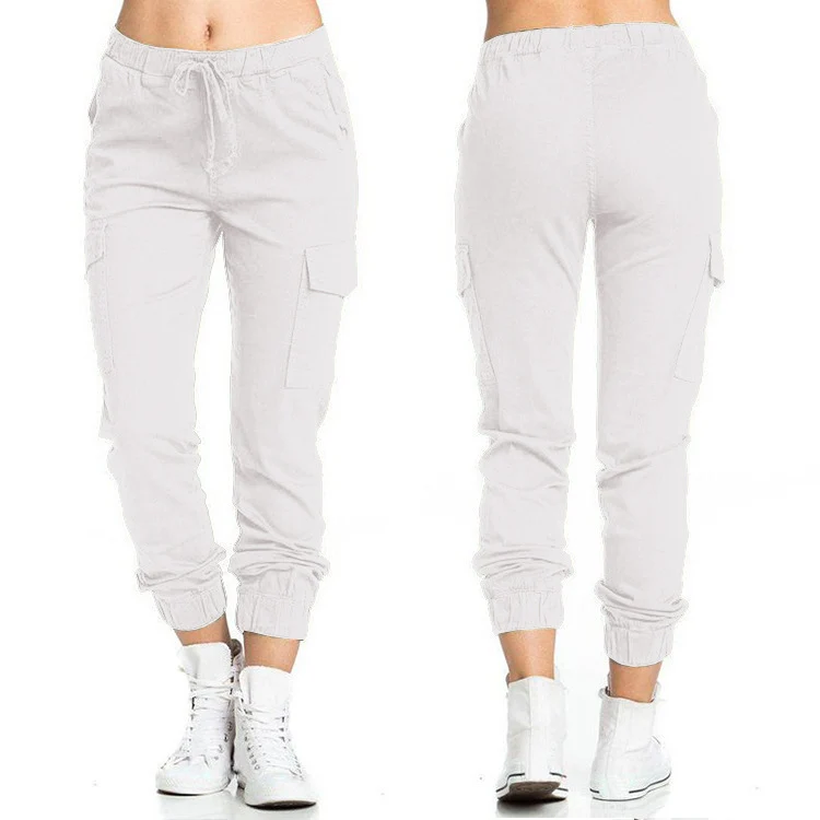 Women's Cargo Jogger Camo Pants with Pockets High Waist Slim Fit — Fashion Accessories