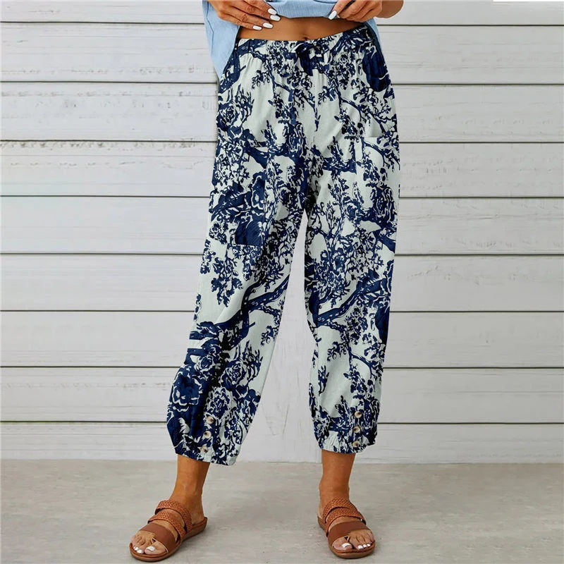 Pantalons Harem Tapered Lantern pour Femmes 1688PHB avec Poche — Accessoires de mode